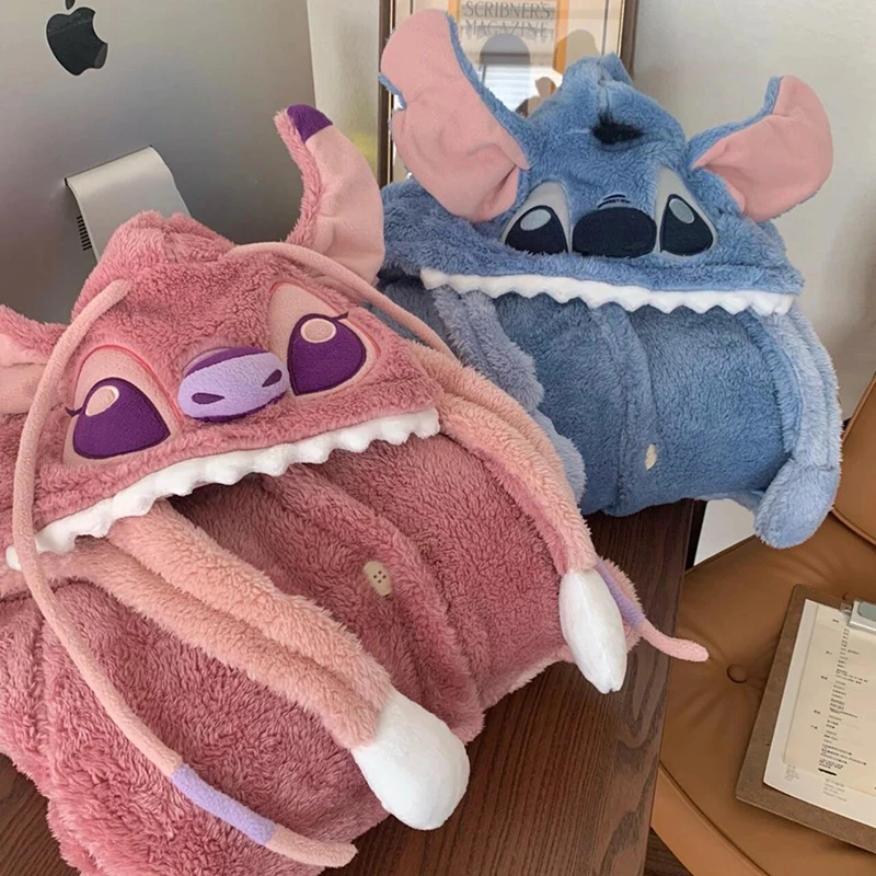 2025 hiver nouveau point/ange dessin animé corail polaire Couples sweat à capuche pyjamas Anime vêtements de détente cadeau de noël