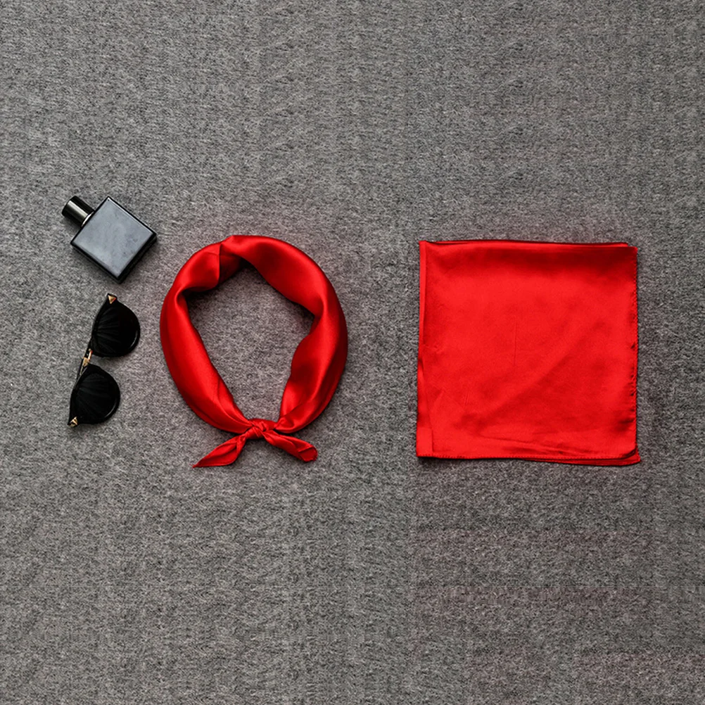 

Luxury Silk Scarf for Women Durable Comfortable Solid Color Elegant Fashion Accessory Versatile Scarves Professional Use Gift