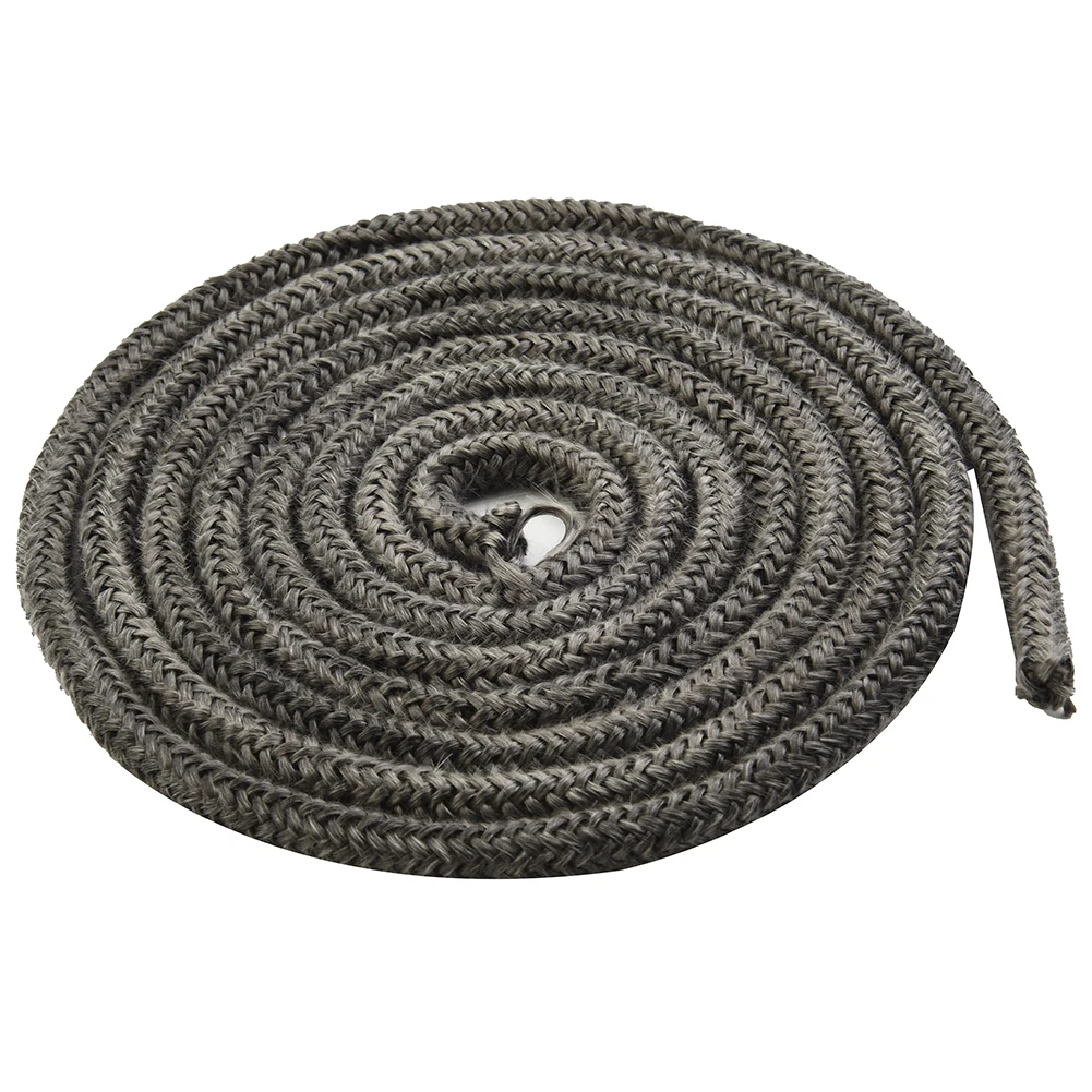 Black Stove/Fire Rope Wood Burning Stove 10/12mm 2m Length Log Burner Door Seal Fiberglass Fireproof Rope Seal Home Improvement