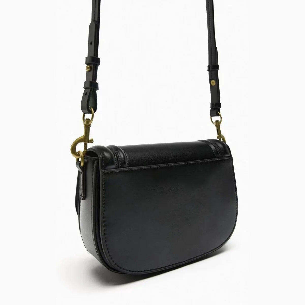 حقيبة كروس جديدة بحزام كتف عريض، حقيبة سرج، حقيبة كتف عصرية