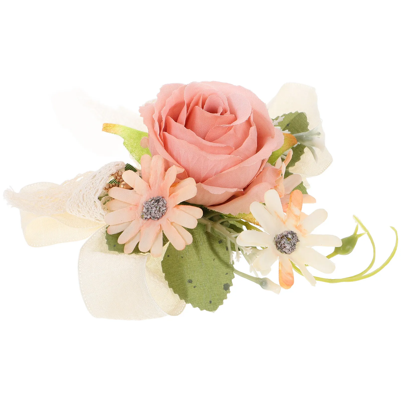 

Bridal Wrist Corsage Artificial Flower Realistic Bridal Wrist Flower Bracelet Wedding Bridesmaid Wristband Wedding Bride Corsage