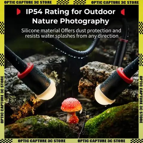 SmallRig RM 03 매크로 사진 촬영용 LED 조명 5가지 색상 디퓨저 포함 4-리프 바운드도어 및 스포트라이트 유연한 조명 방풍 5480