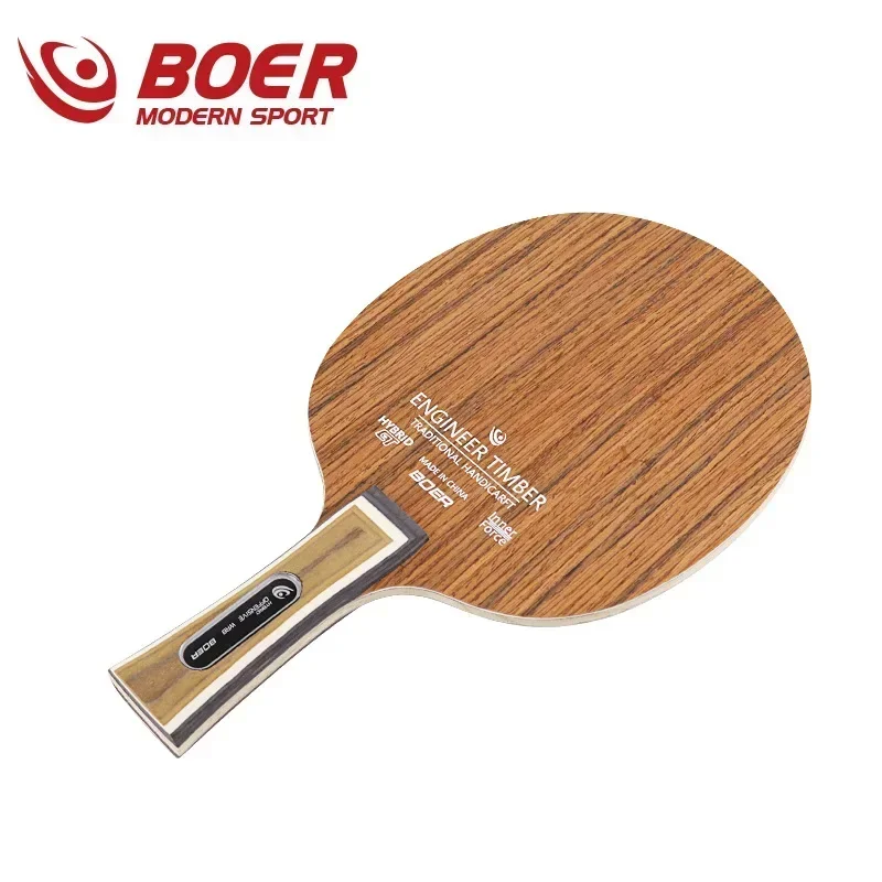 BOER Engineer-Base de hoja de tabla de tenis de mesa, hoja de Pong de 5 capas, placa inferior de paleta, raqueta de tenis de mesa, equipo de Pong Bat