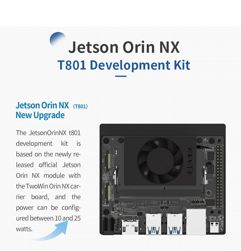 NVIDIA Jetson Orin NX Super 8GB 70TOPS Ubuntu 20.04 مجموعة تطوير لوحة تطوير الذكاء الاصطناعي AI