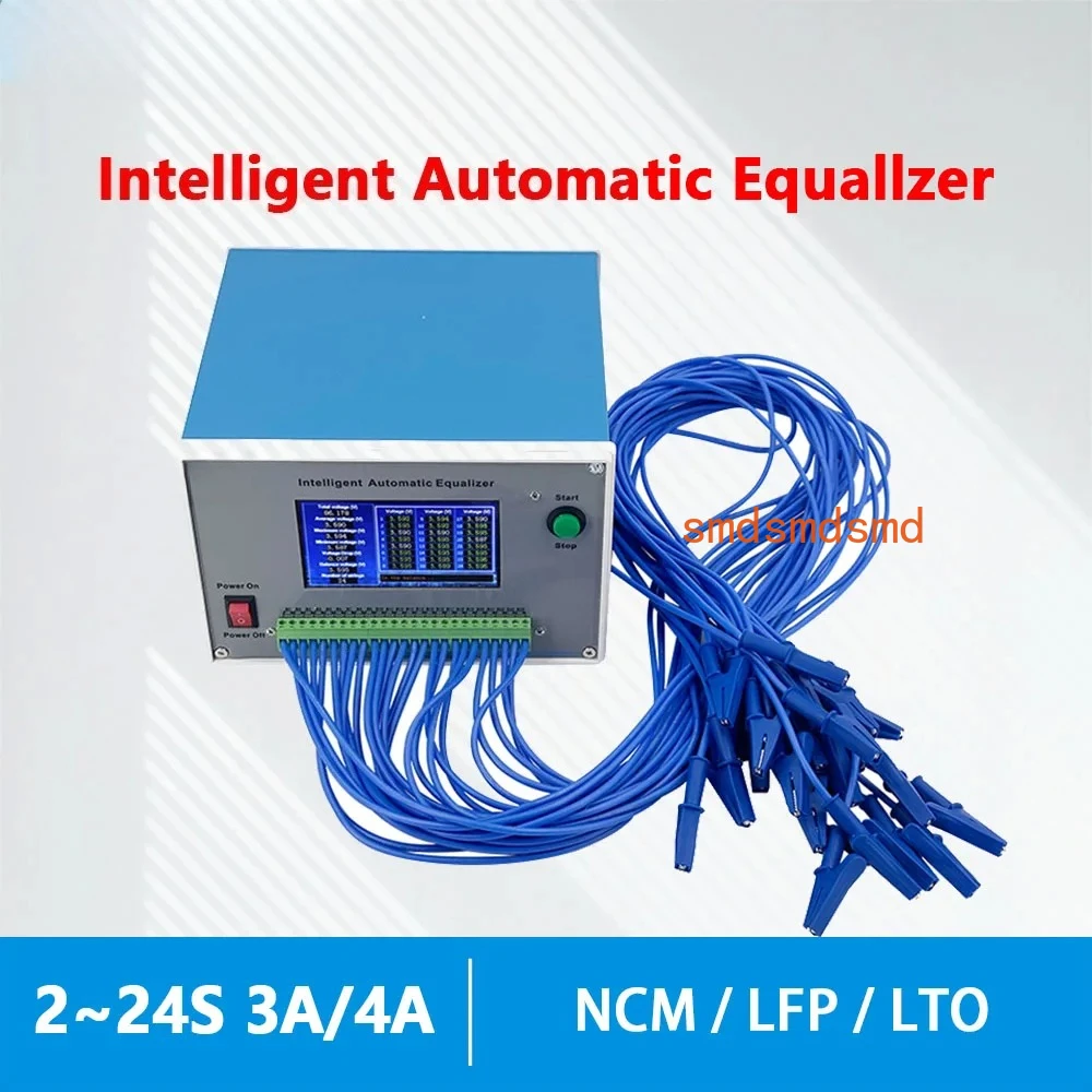 2~24S 3A/4A Intelligent Battery Equalization Instrument for NCM/LFP/ LTO/2V-4.5V nominal voltage Batteries