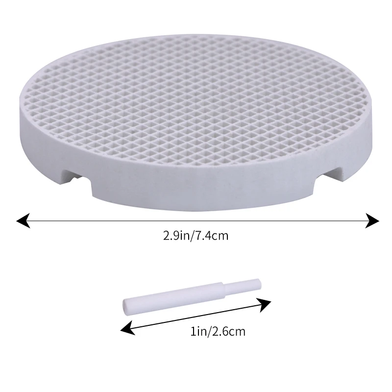 2Pcs Dental Honeycomb Firing Trays with 20 Zirconia Ceramic Pins Dental Plate Holder Lab Technician Supplies