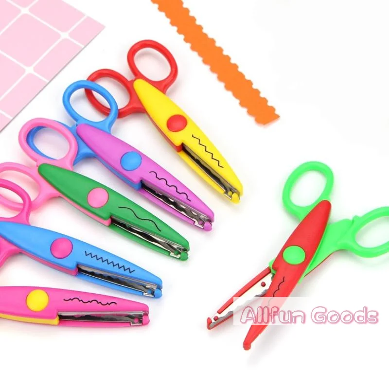 2/3/4Pcs/set Scissors Wavy Pattern Paper Cutter DIY Handmade Tools Paper Craft Card Photo Scissors Kids Gifts Office Supplies