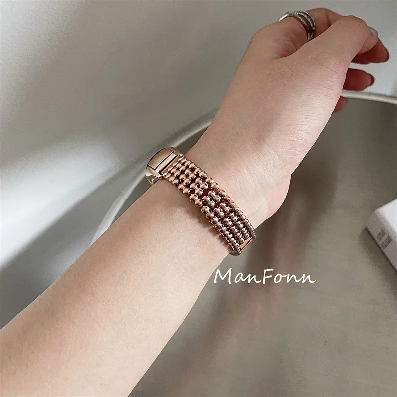 Stainless steel wrist strap for xiaomi 7 6 5 metal case buckle watchband smart bracelet for Xiaomi Band 6 Strap belt straps