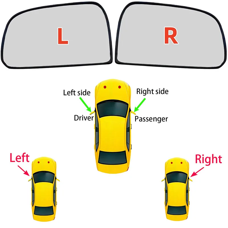 

For Hyundai Tucson （2005 2006 2007 2008） High quality Car Left / Right Side Mirror Glass Reflective Glass Lens without Heating
