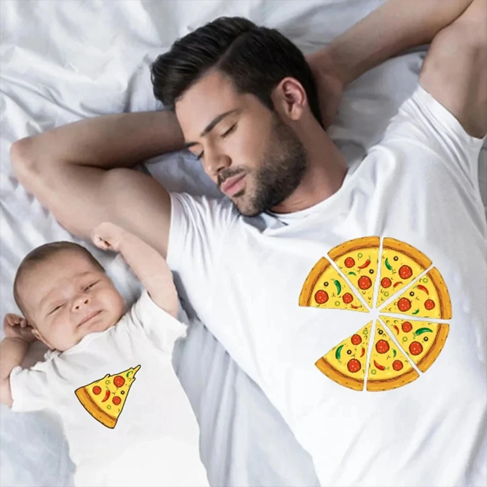 Pizza T Shirt Matching Family Shirts Pizza Family Matching Outfits Fathers Day Gift Father Son Clothes Gift for Dad