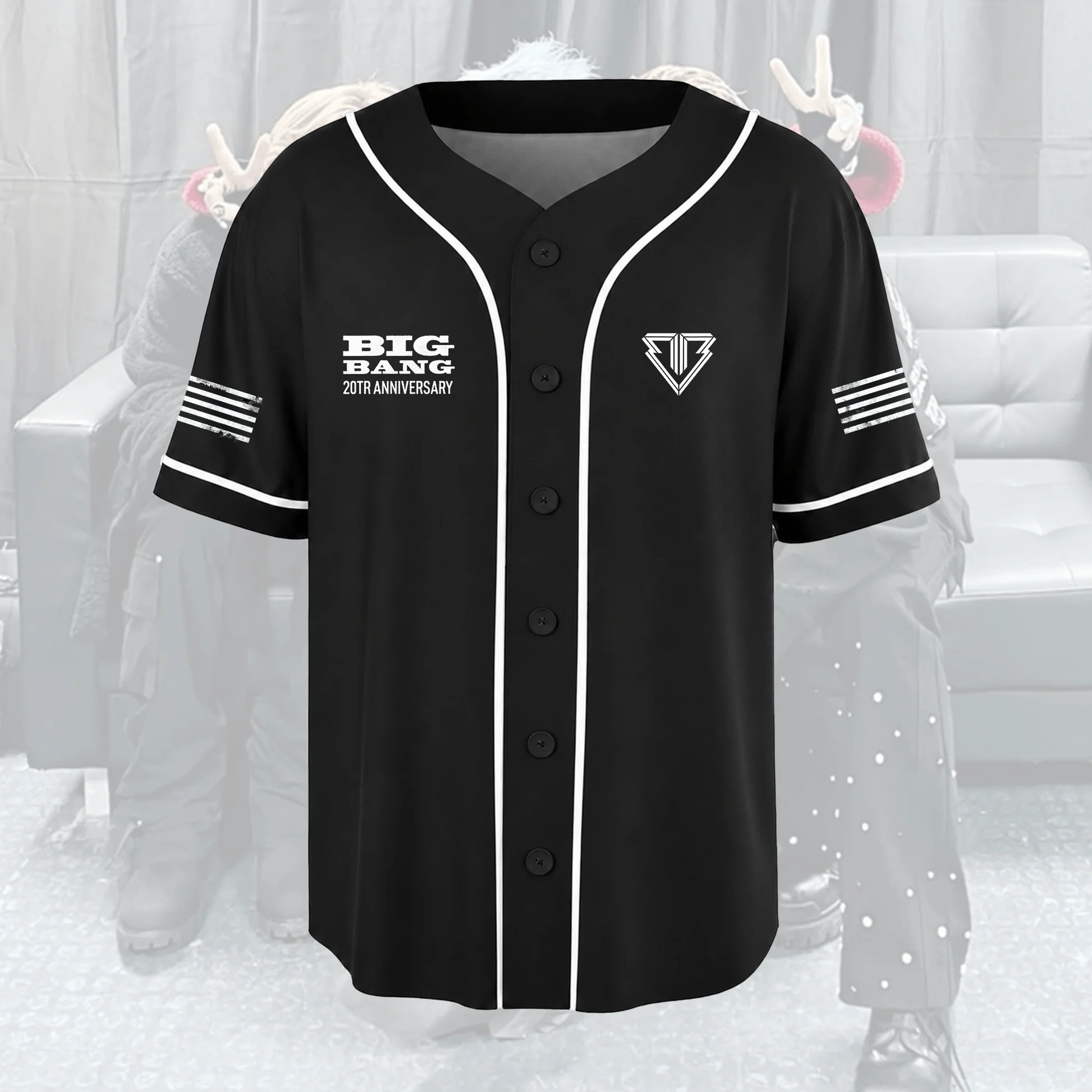 Bigbang 20th Anniversary Concert 2026 World Tour T-Shirt G-DRAGON DAESUNG Fans Short Sleeve Weat Men Women Kids  Baseball Jacket