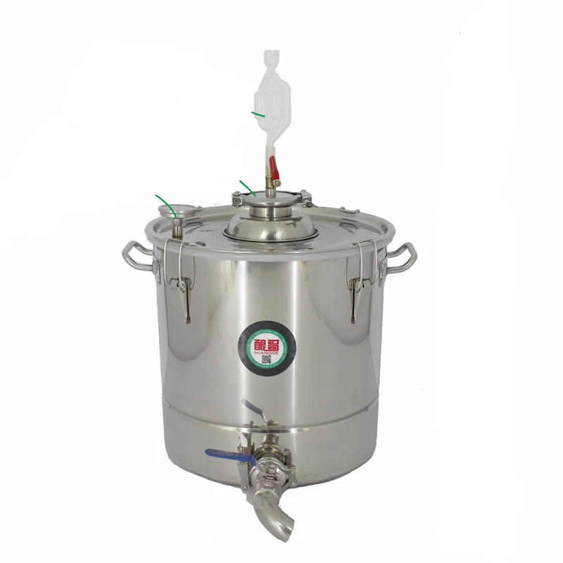 20L/30L/50L آلات تخمير صغيرة الفولاذ المقاوم للصدأ تحضير النبيذ تقطير المنزل تخمير النبيذ صنع برواري