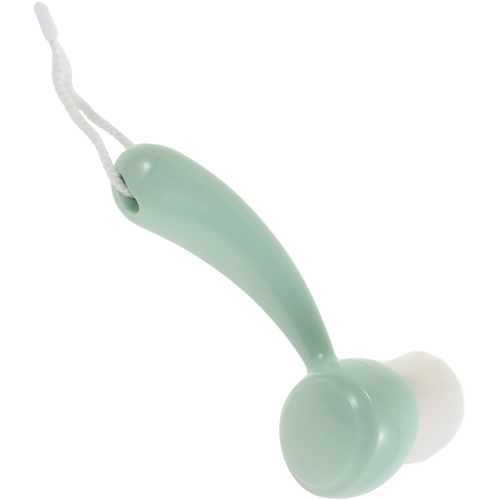 

Facial Cleaning Brush Long Handle Light Green Soft Exfoliating Brush Blackhead Removal Face Wash Tool Blackhead Cleaning Tool