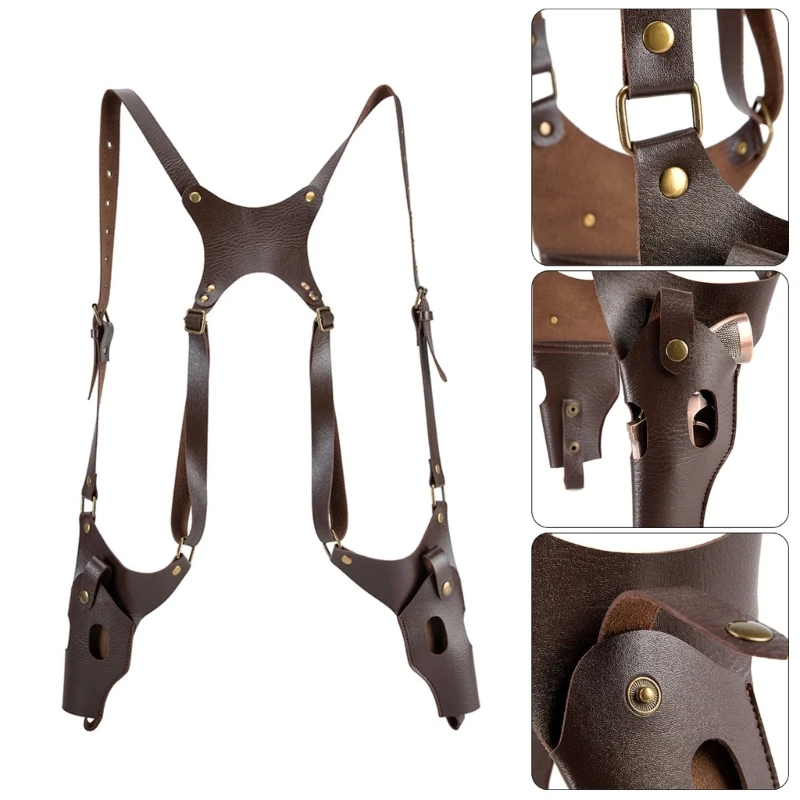 2025 New Creative PU Leather Shoulder For Outdoor Activity And Role Playing Scenarios Adjustable Film Prop