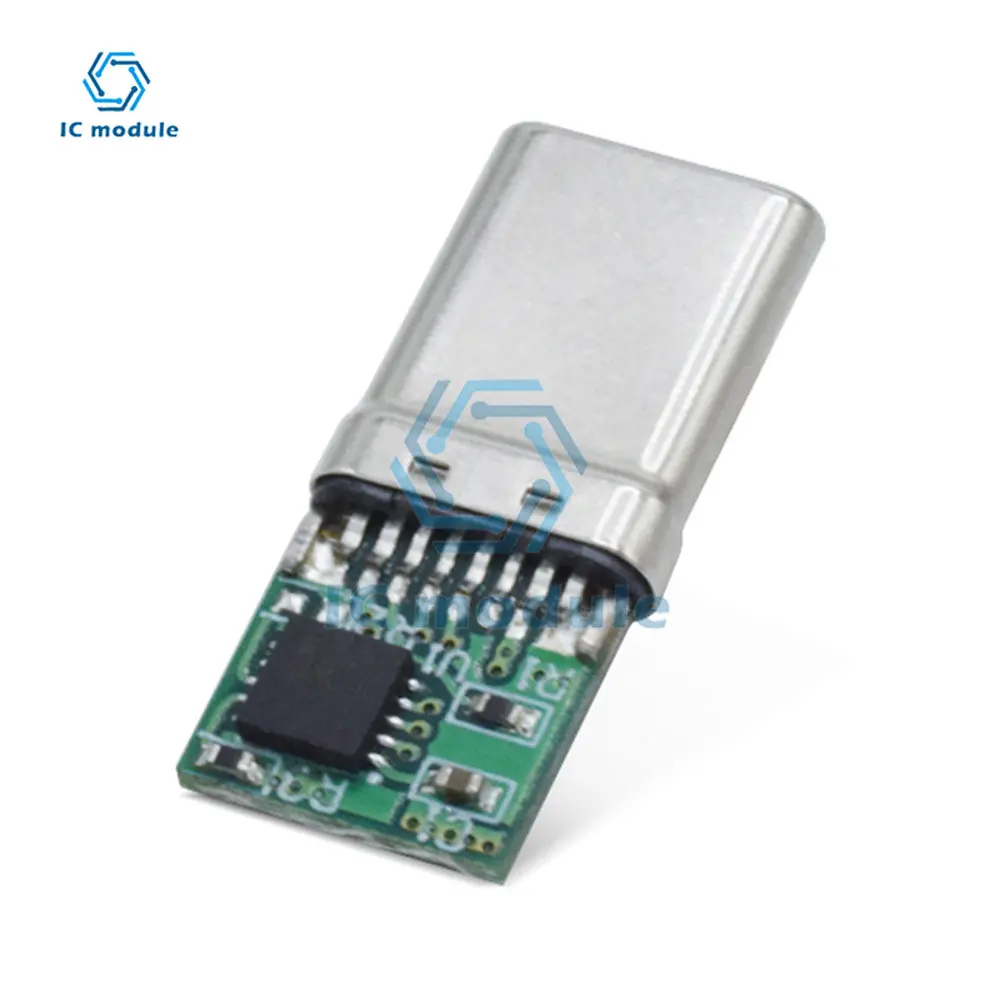 Type-C To DC Male PD Decoy 9V/12V/15V/20V QC/PD Decoy Board Fast Charge with Chip for Notebook Computer QC4 Charge Connector