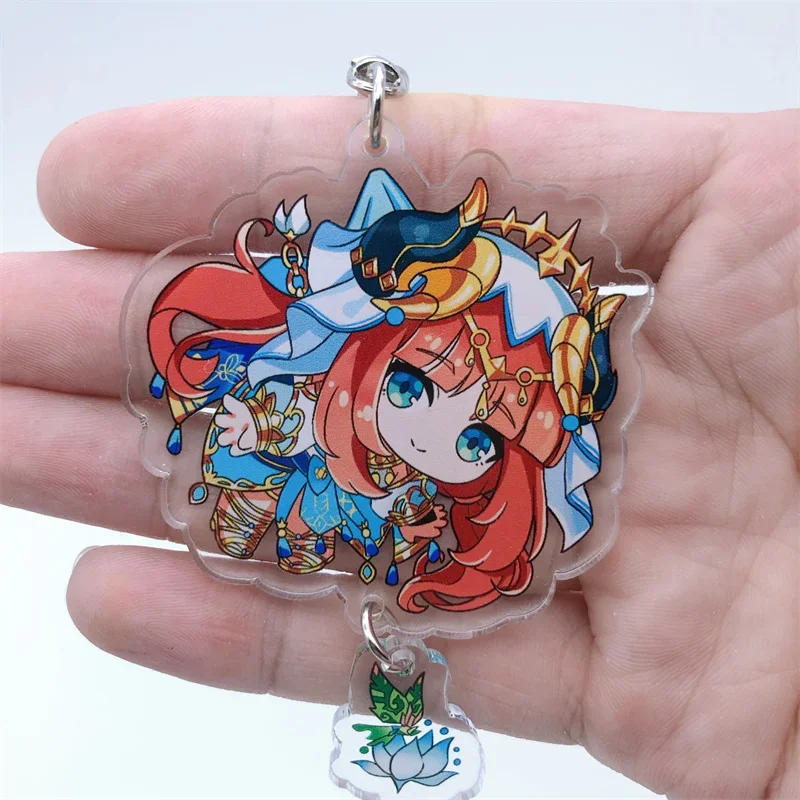 Game Genshin Impact Sumeru Nilou Cyno Tighnari Nahida Alhaitham Cosplay COSTUME Acrylic Keychain Key Accessories Pendant