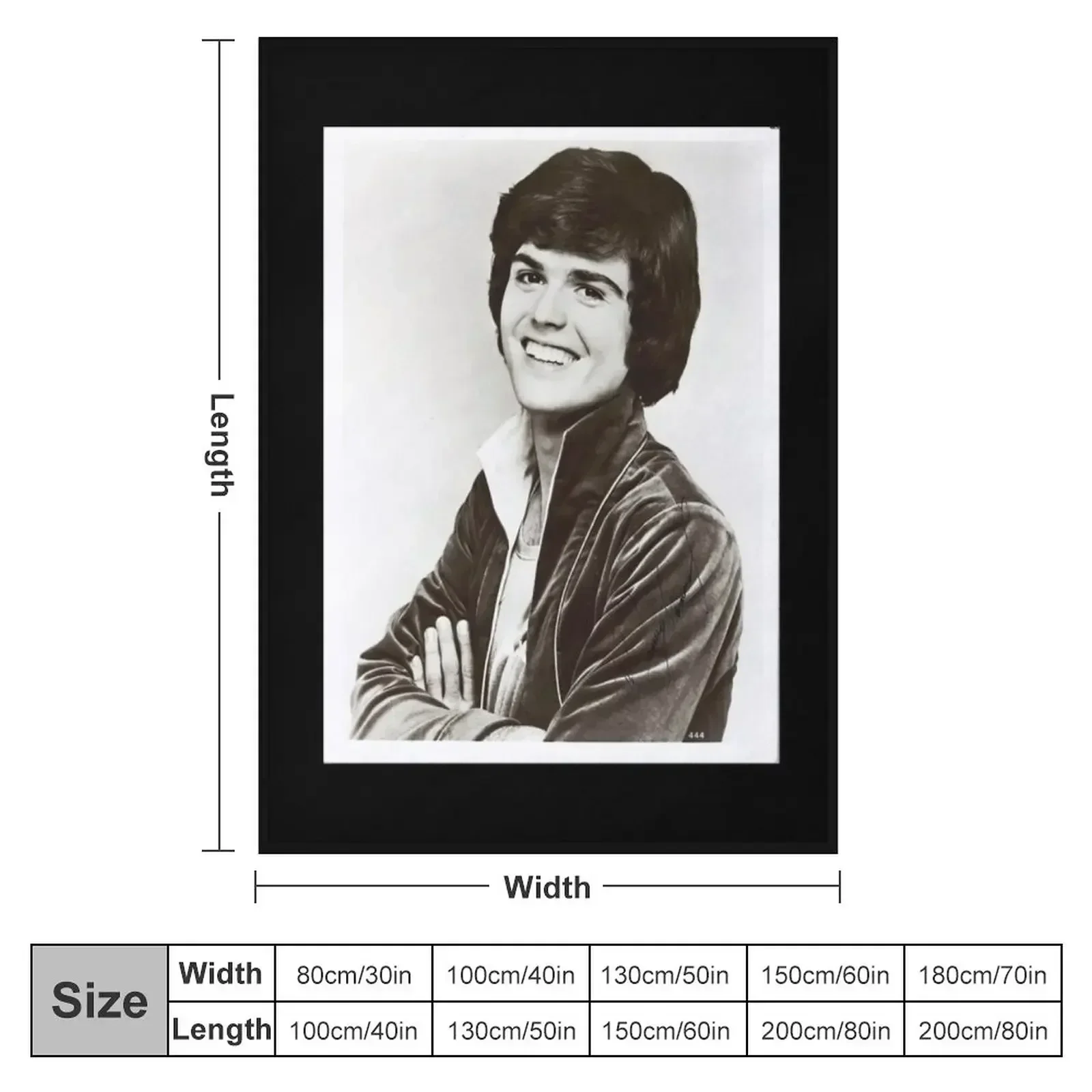 Donny Osmond Autographs Throw Blanket valentine gift ideas blankets ands Blankets