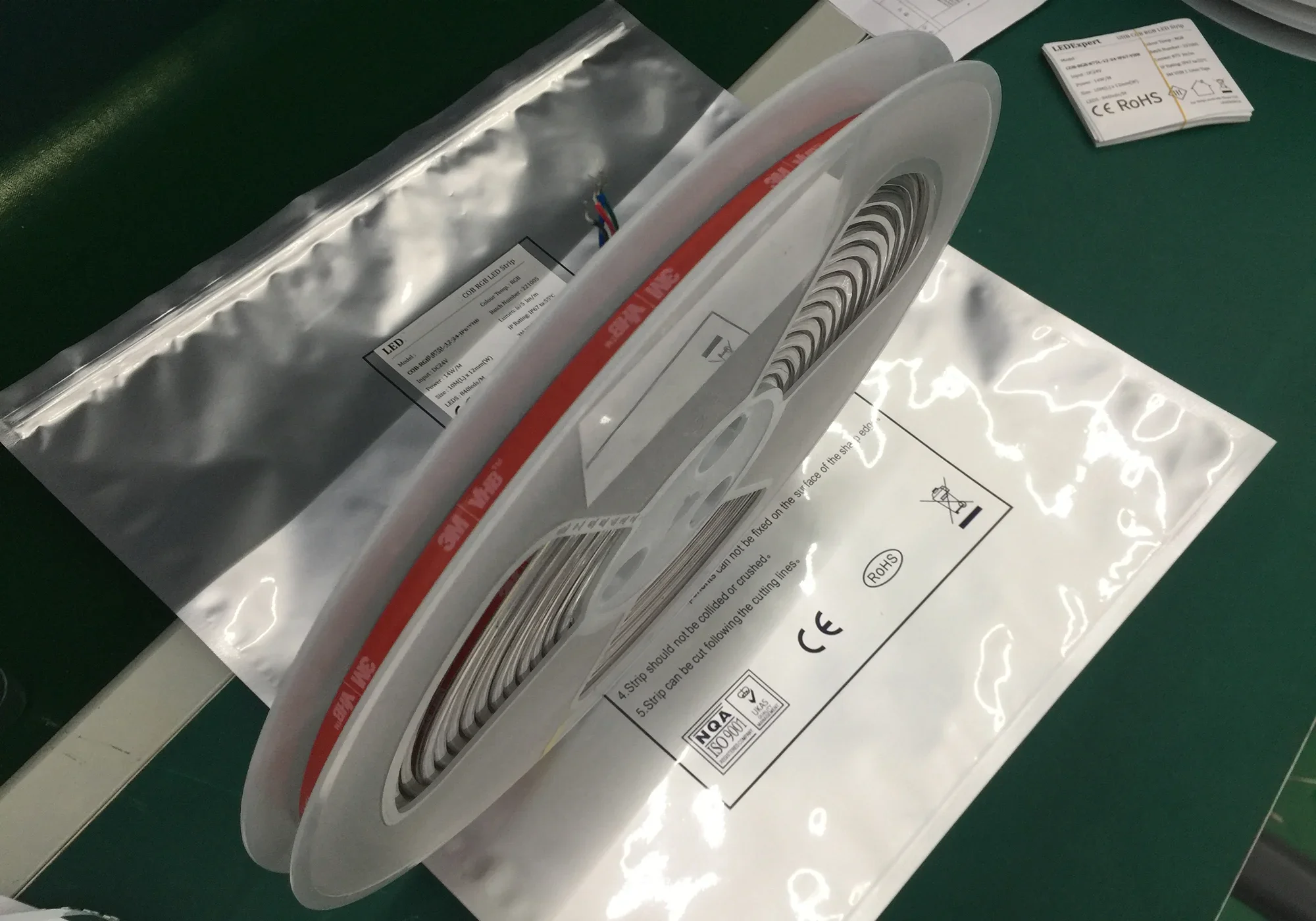 5M Premium True Color High Lumen 1100lm/m RGB RGBW RGBCCT Wifi&BT Zigbee control DC24V  IP65  IP67 840D COB LED Strip Lights