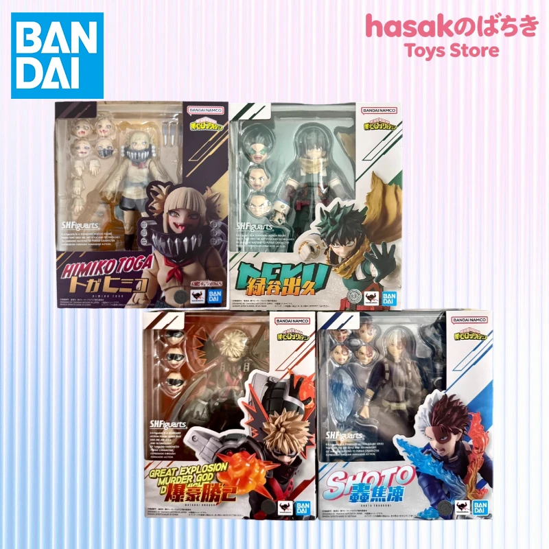 

In Stock BANDAI Original S.H.Figuarts My Hero Academia HIMIKO TOGA DEKU SHOTO Katsuki Bakugo SHF Action Figure Model Toy Gift