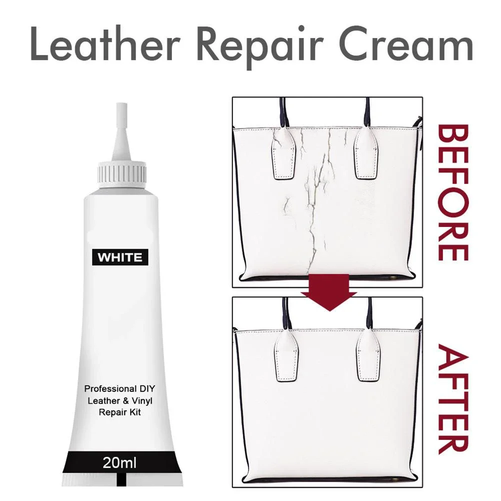 5Pcs 20ml Leather Repair Cream, Leather Repair Gel,  Auto Interior Maintenance Agent Paste, Multifunctional Leather Restorer