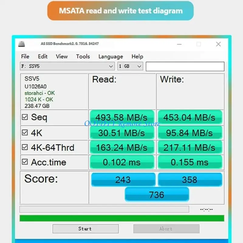 Universal mSATA Internal States Drive for Faster Boot Times in Laptops
