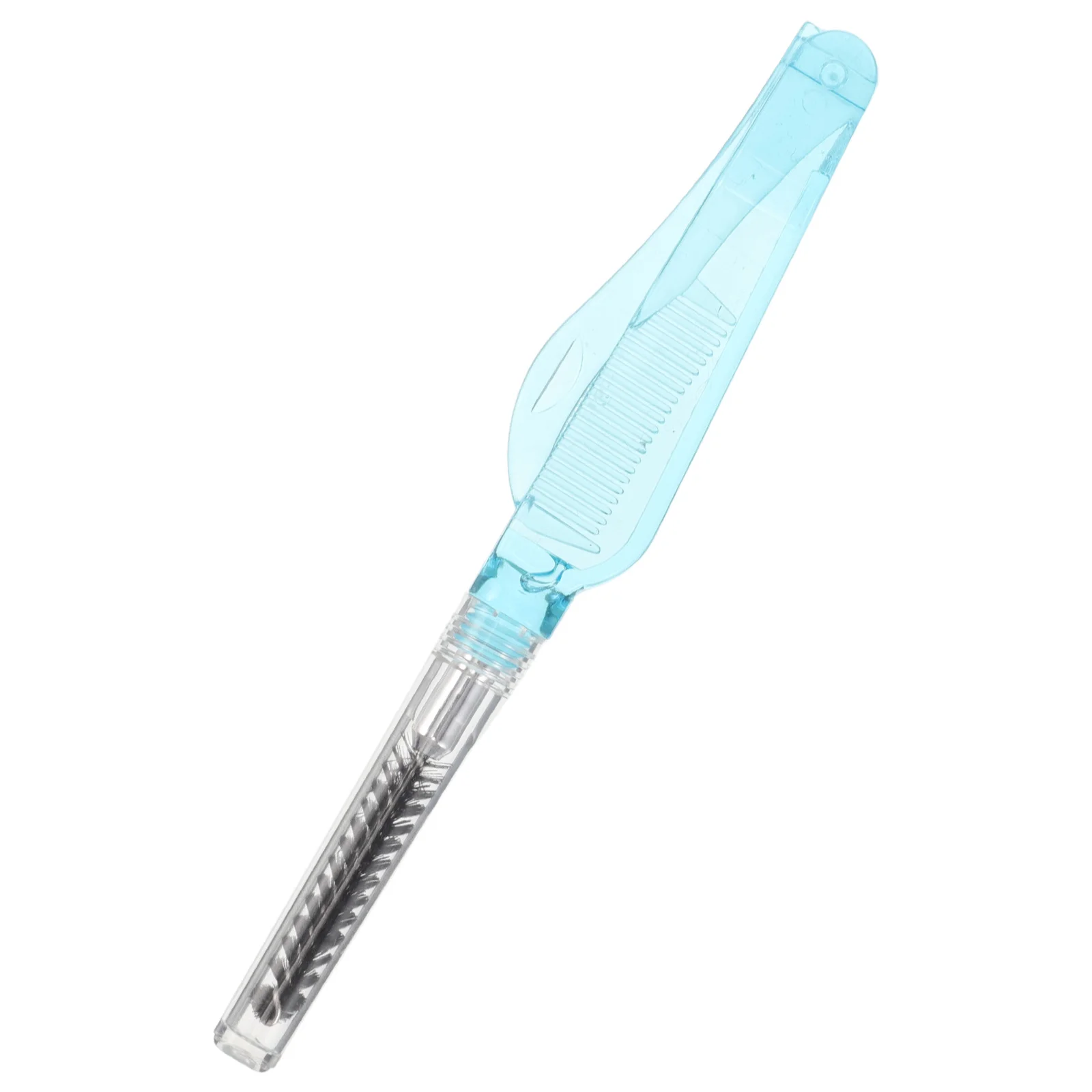 Opvouwbare Dual Side Wimper Kam Blauwe Wimper Borstel Mascara Separator Brow Grooming Make-Up Tool Make-Up Borstel Applicator