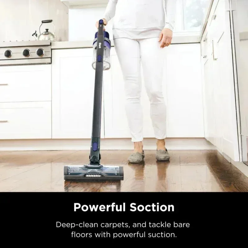 PMD4-Shark IX141 Pet Cordless Stick Vacuum XL كوب غبار، مصابيح أمامية LED، محمولة باليد قابلة للإزالة، أداة شقوق، وقت تشغيل 40 دقيقة، رمادي/Ir،
