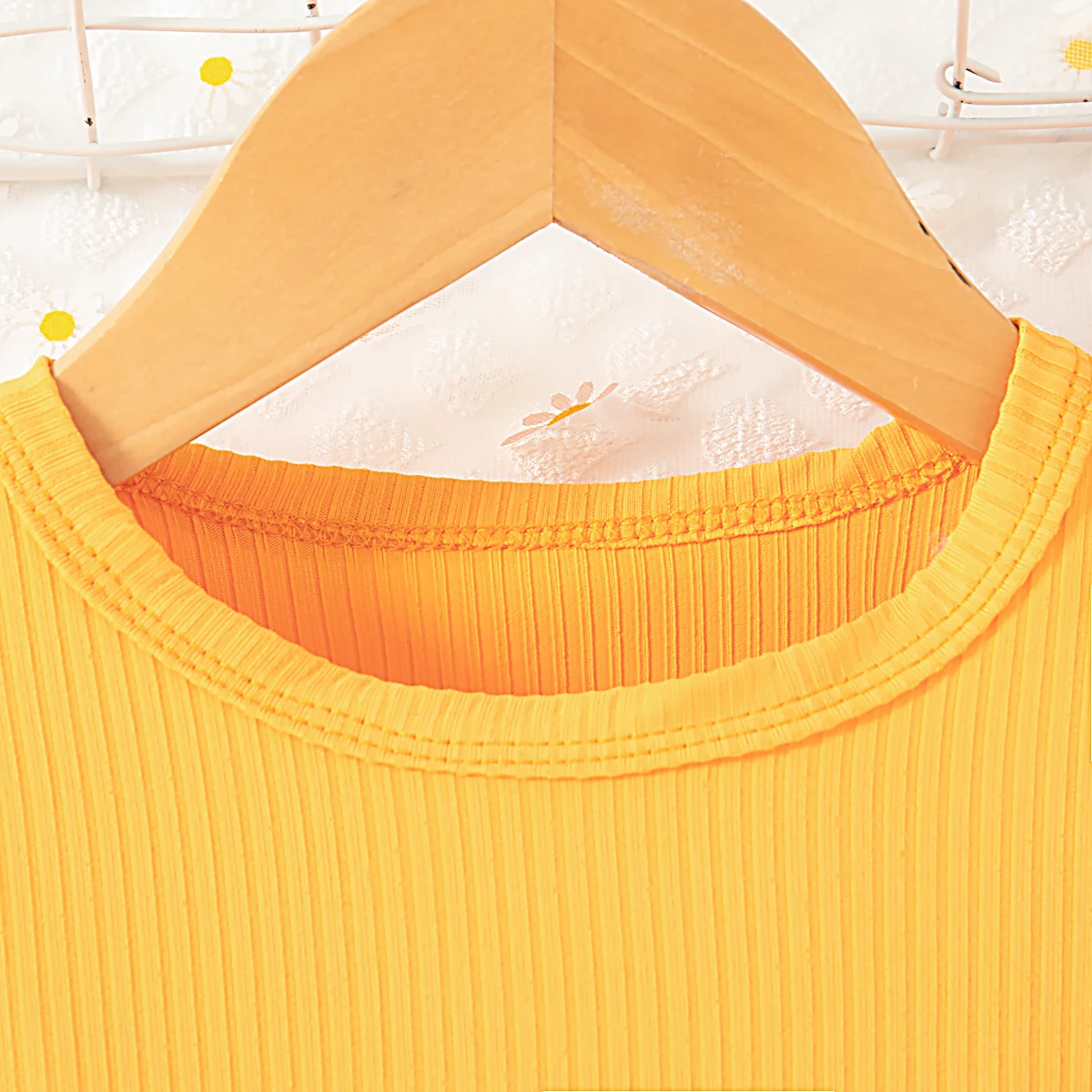 Summer New Yellow Little Fly Sleeve Baby Girl Dress, Cartoon Bee Print Children\'S Sleeveless Clothes+Bow Headband (0-3 Years)