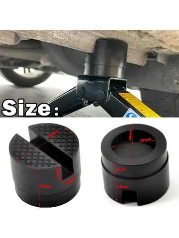 Universal Car Lift Jack Stand Rubber Pads Frame Protector Adapter Floor Slotted Car Jack Rubber Pad For Lexus Subaru Fiat Volvo