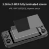 ANBERNIC RG552 Handheld-Spielekonsole, 5,36 Zoll IPS-Touchscreen, Android Linux Dual OS-System, 4200 Retro-Spiele, tragbare Spiele, Spieler 4