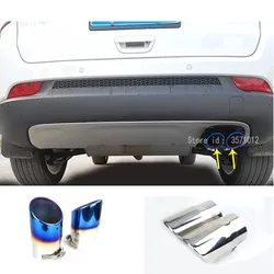 For Jeep Compass 2017 2018 2019 2020 2021 2022 Body Muffler Exterior End Tip Tail Pipe Outlet Dedicate Stainless Steel Exhaust