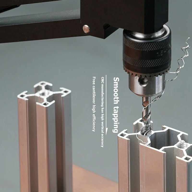 A23T Cantilever Tapping Bracket CNC Aluminum Alloy Electric Drill Horizontal Vertical Tapping Tool DIY