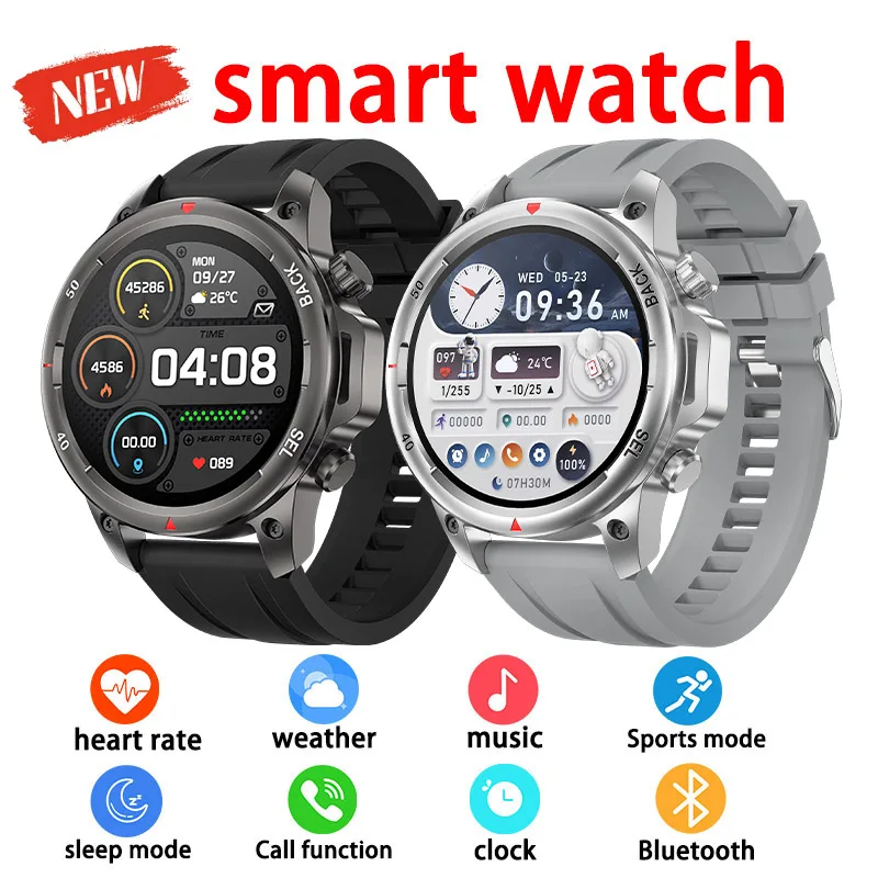 

Мужские умные часы со светодиодным экраном высокой четкости, мужские NFC Bluetooth-вызовы, 410 мАч, мониторинг сердечного ритма, здоровья, умные часы для вызова