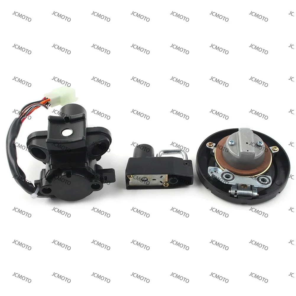Para kawasaki klx 250 250s 250sf klx125 kl250 acessórios de moto 1 conjunto interruptor ignição da motocicleta conjunto bloqueio tampa gás combustível