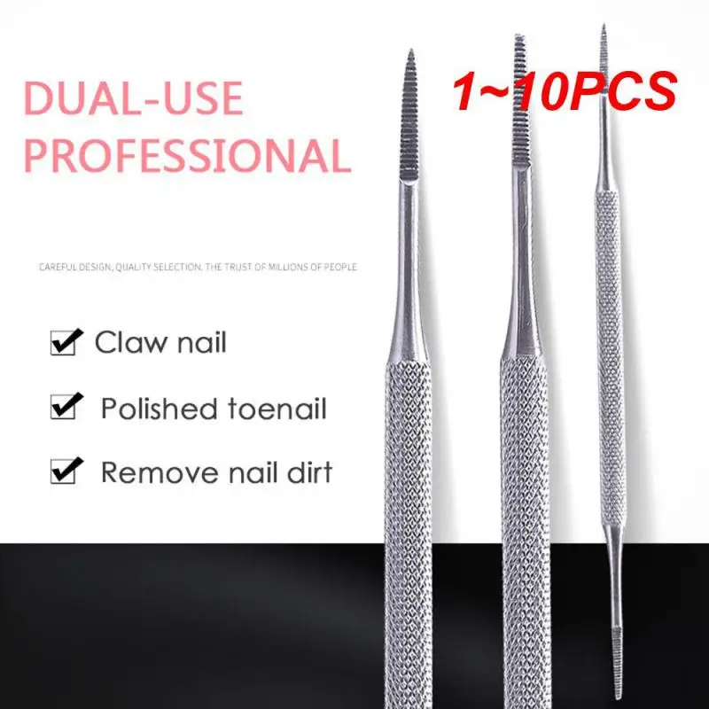 1~10PCS Double Ended Pedicure File Satin Edge Ingrown Toe Nail Lifter Distinctive-gee