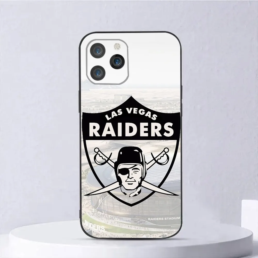 Oakland Raiders Phone Case For iPhone15,14,13,12,11,Pro,Max,Plus,Mini,X,XS,XR,8,7,6,S,Plus,SE Soft Black Case