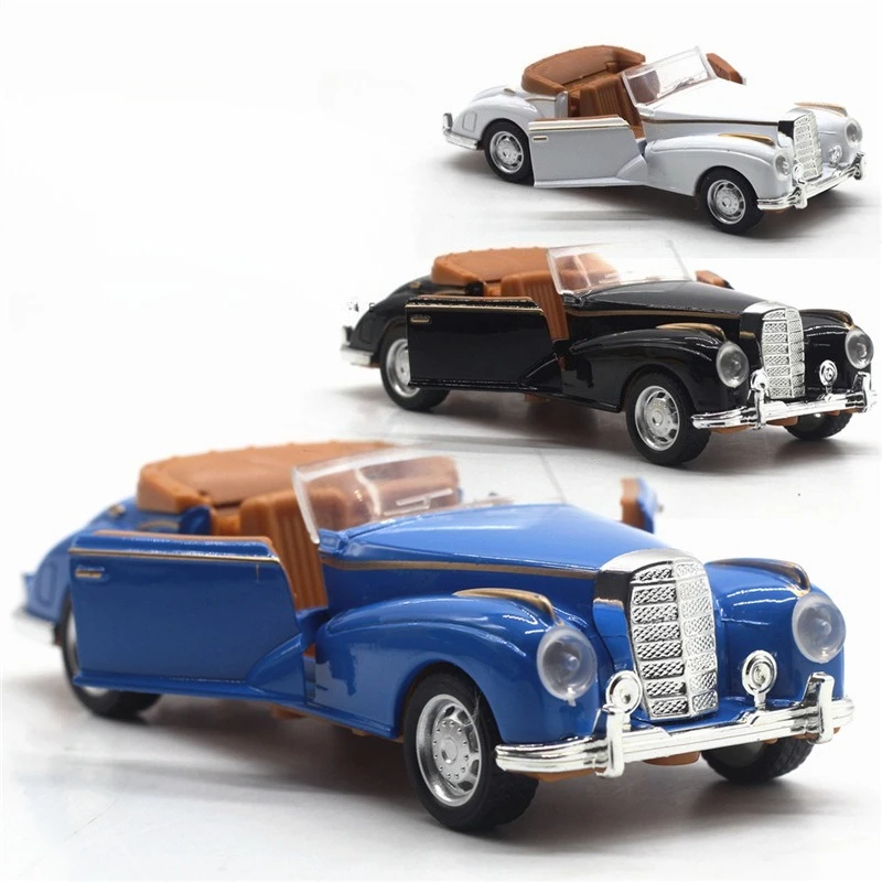 1:36 Retro Convertible Vintage Car Modello di auto in lega Auto in lega Giocattolo Modello classico Nuovo regalo per bambini
