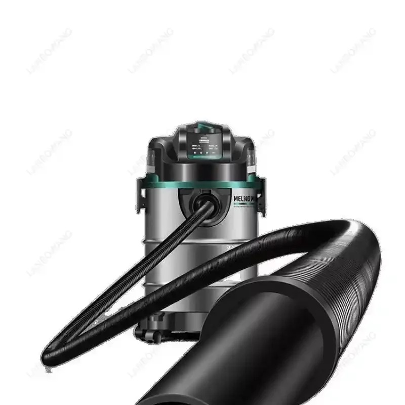9500W 35L Stainless Steel Wet Dry Vacuum Cleaner, High Power Industrial Barrel Suction for Renovation Deep Cleaning