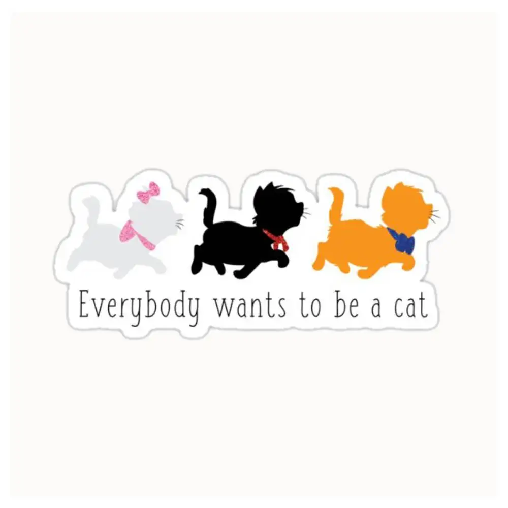 The Aristocats Waterproof Stickers For Decorating Car Windows Motorcycles And Computers.