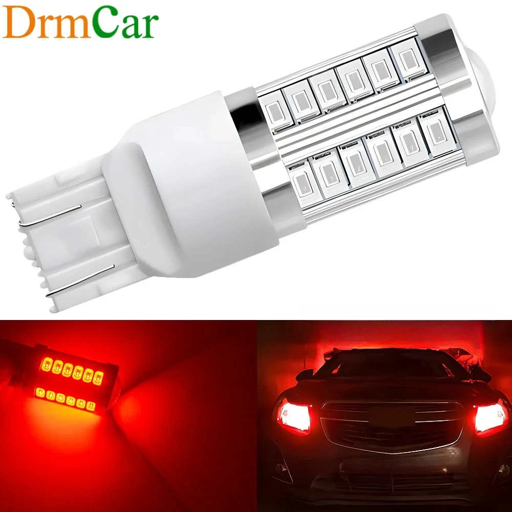 

1pcs Car LED Brake Light 7443 5630 33SMD Tail Turn Signal Lamps Auto Rear Reverse Parking Bulb Daylight DC 12V Red White Yellow