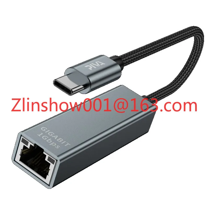 Aluminum Alloy Type-C Connecteur RJ45 Connector Cat6 Ethernet Port Converter 1000mbps Adapter