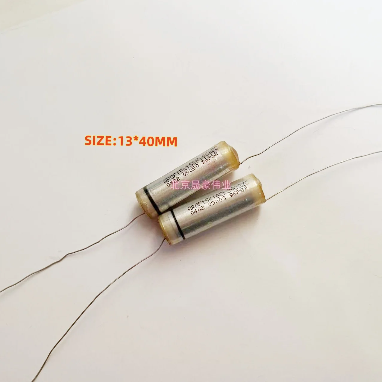 2pcs 1500PF/15KV Axial Capacitor de Filme Fino de Alta Tensão 15KV152K 1500PF Capacitor Eletrostático