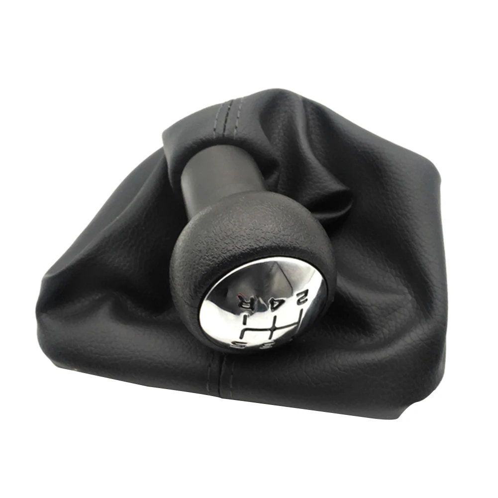 For Peugeot 307 207 Citroen C3 C4 C5 5 Speed Gear Shift Knob Shifter Lever Stick Gaiter Boot Cover PU Car Accessories