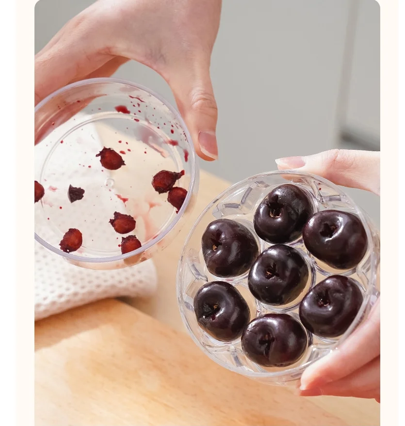 

2025new practical seven hole press type cherry cherry kernel remover red date kernel removeres kitchen kernel remover small tool