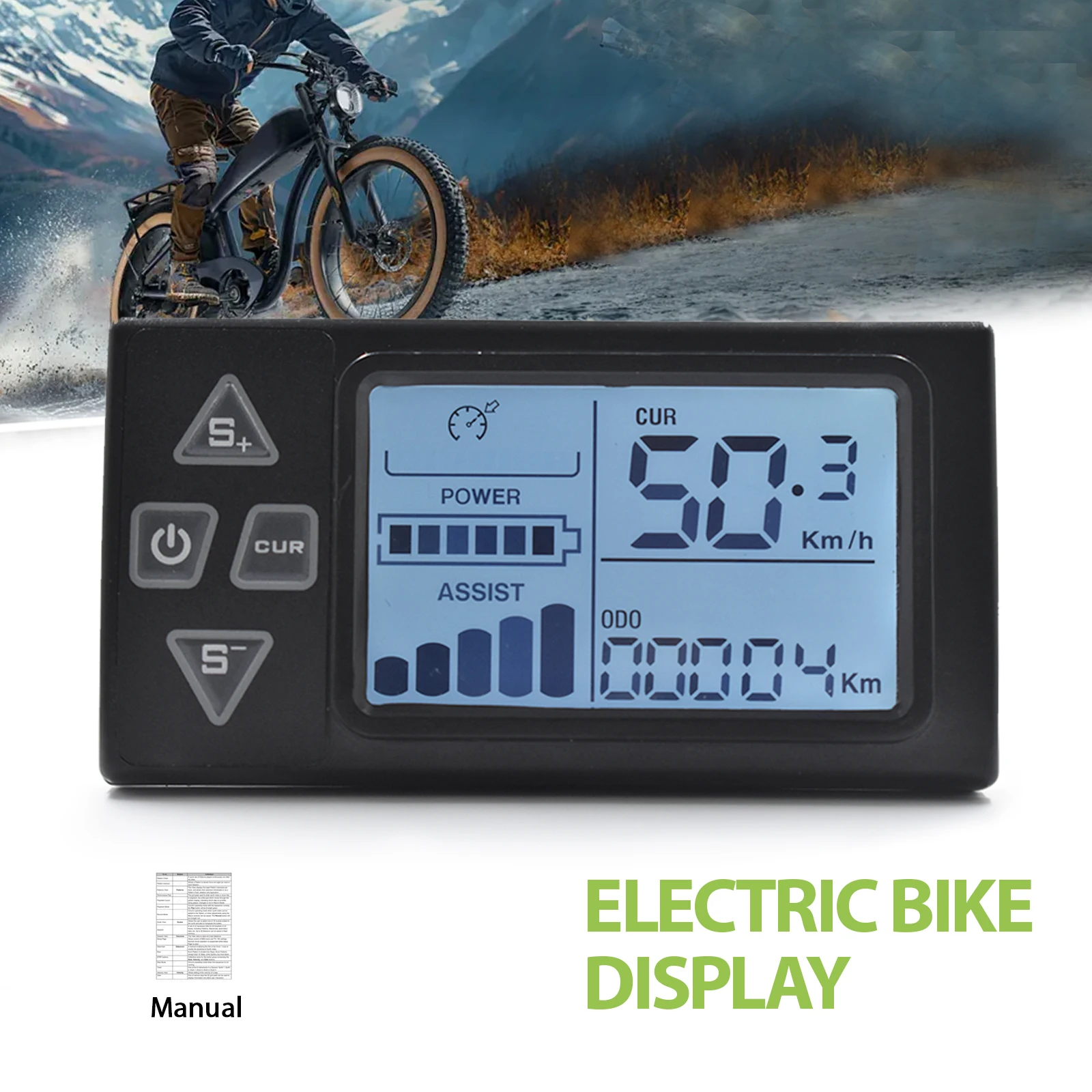 

S861 Mountain Electric Bicycle Assembly Parts Waterproof 24V/36V/48V Wired Bicycle Speedometer Bike Computer Ebike Accessories