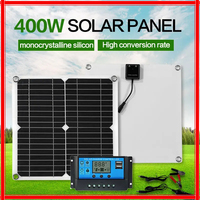 400W Flexible Solar Panel 12V Battery Charger Dual USB With 10A-60A Controller Solar Cells Power Bank for Phone Car Yacht RV