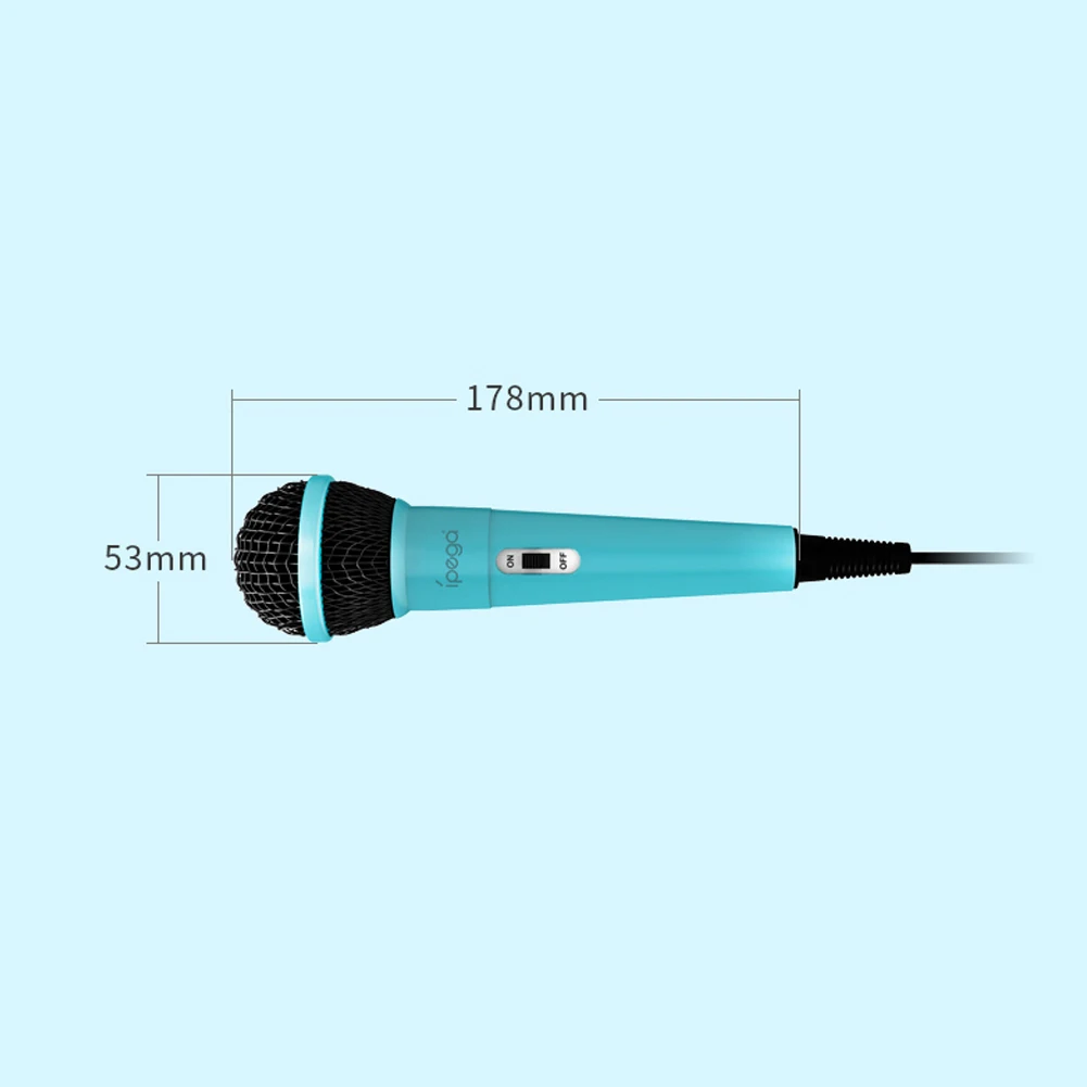 IPega PG-SW089 2 قطعة أزرق + أحمر تيار مستمر 5 فولت ميكروفونات سلكية للألعاب مع محول USB لمفتاح NS PS5 لأجهزة PS4 XBox PC