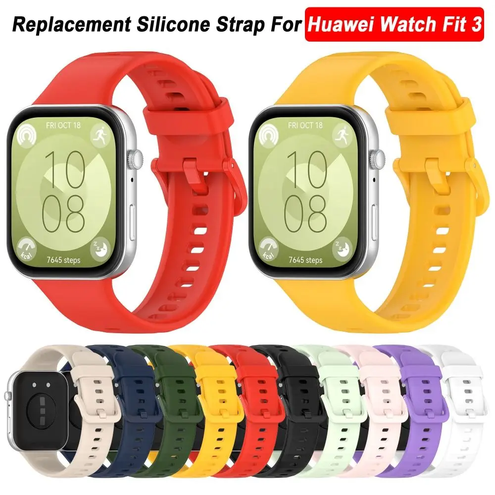 Huawei用ソフトシリコンストラップ,スマートウォッチストラップ,スポーツ腕時計アクセサリー,3個セット