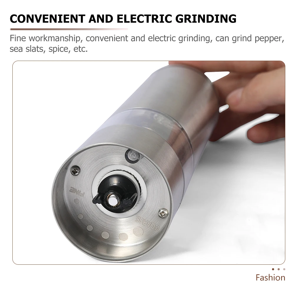 

Pepper Grinder Salt Abrader Manual Mill Acrylic Reusable Kitchen Electric Stainless Steel Spice Tool Powered Portable