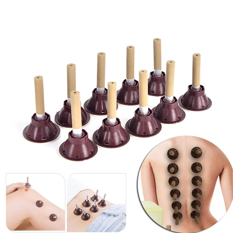 Moxa Stick Moxibustion Stickers Self-adhesive Tube Moxa Stick Acupuncture Massager Body Relax Scrubs & Body Treatments